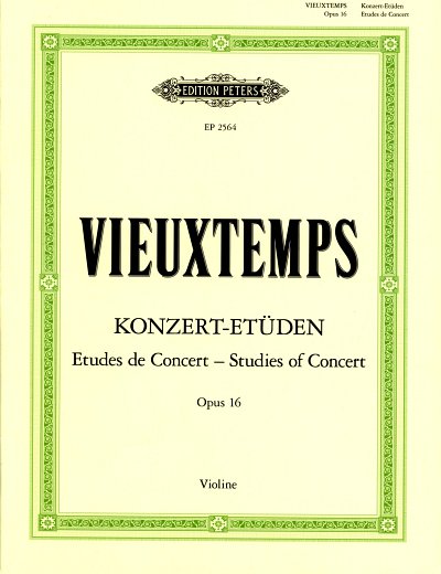H. Vieuxtemps: 6 Konzert-Etüden op. 16