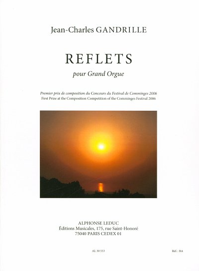 Reflets (15') pour grand'orgue, Org