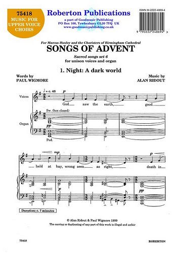 A. Ridout: Songs Of Advent (Chpa)