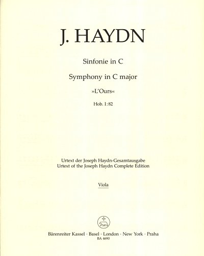 J. Haydn: Symphony in C major Hob. I:82