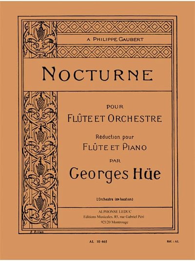 Nocturne For Flute And Orchestra, FlKlav (KlavpaSt)