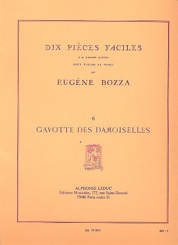 E. Bozza: Dix Pièces Faciles No.6 - Gavotte Des Demoise (Bu)