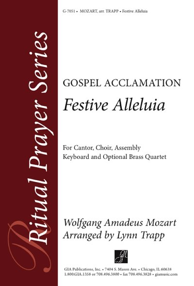W.A. Mozart: Festive Alleluia - Instrument part, Ch (Stsatz)