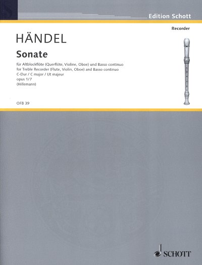 G.F. Handel et al.: Sonate Nr.7 C-Dur, aus 4 Sonaten op. 1/7 HWV 365