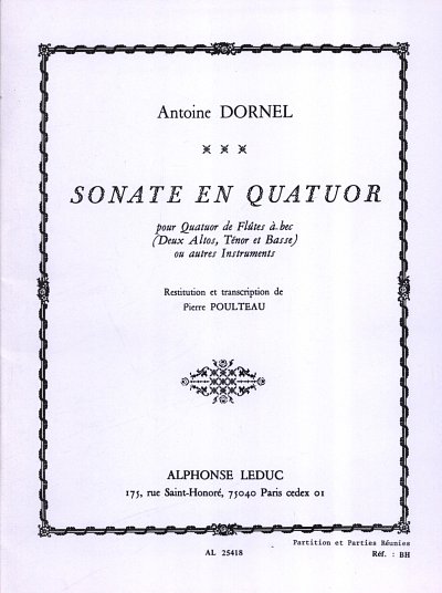 L. Dornel: Sonate En Quator (Bu)