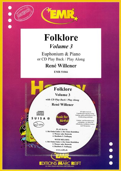 R. Willener: Folklore Volume 3, EuphKlav (+CD)