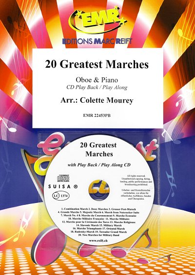 C. Mourey: 20 Greatest Marches, ObKlav (+CD)