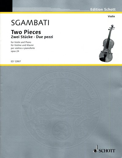 G. Sgambati: Zwei Stücke op. 24 , VlKlav