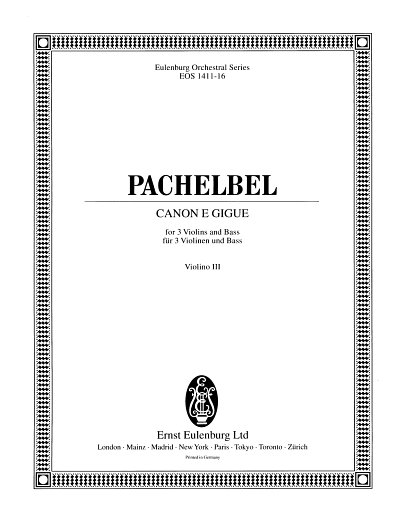 J. Pachelbel: Canon e Gigue, 3VlBC (Vl3)