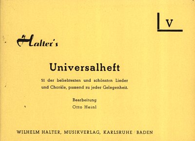 O. Heinl: Halters Universalheft V (St3B)
