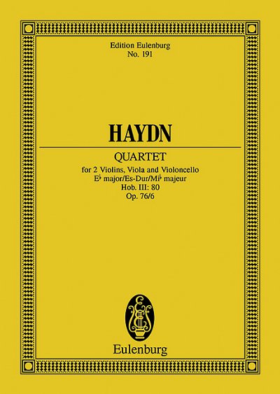 DL: J. Haydn: Streichquartett Es-Dur, 2VlVaVc (Stp)
