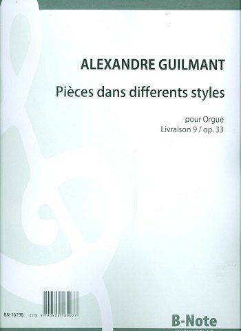 F.A. Guilmant i inni: Pièces dans differents styles für Orgel - Heft 9 op.33