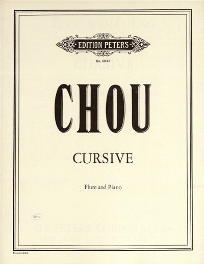 Chou Wen Chung: Cursive