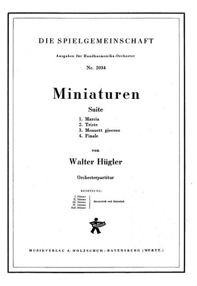 W. Hügler: Miniaturen Suite