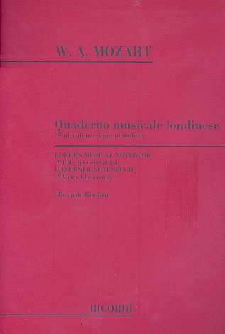W.A. Mozart: Quaderno Musicale Londinese, Klav