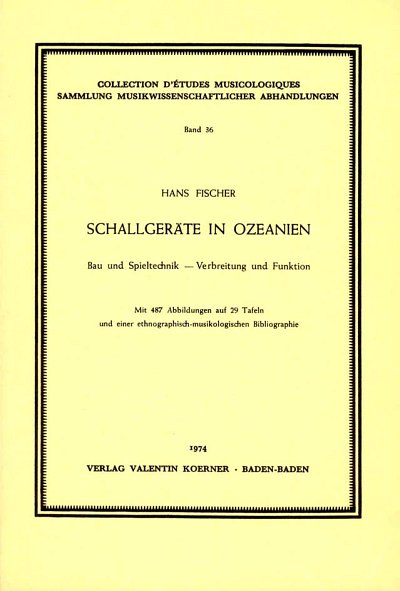 H. Fischer: Schallgeräte in Ozeanien (Bu)