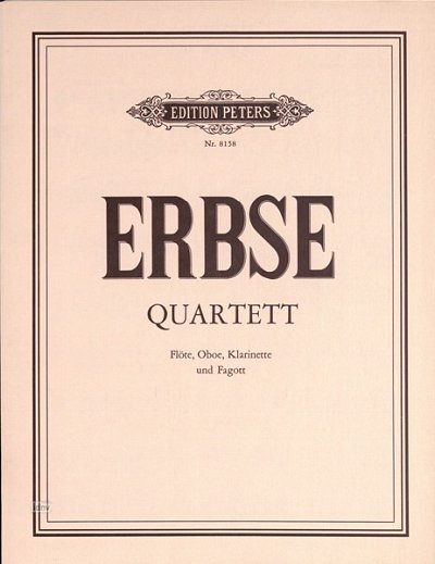 H. Erbse: Quartett für Flöte, Oboe, Klarinette und Fagott op. 20