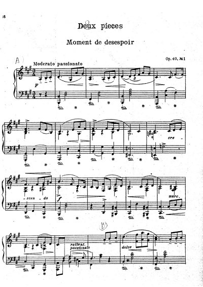 M. Lyssenko: 2 Stücke op. 40, Klav