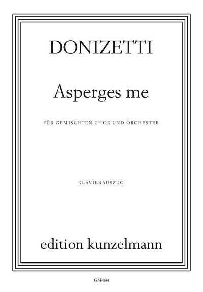 G. Donizetti: Asperges me, GchKlav (KA)