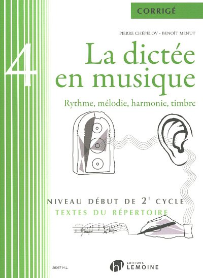 P. Chépélov: La dictée en musique Vol.4 - corrigé , Ges/Mel