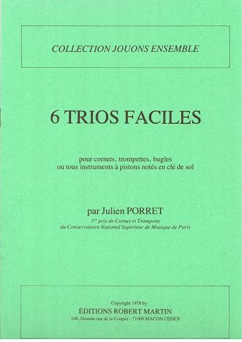 J. Porret: 6 Trios faciles, 3Bl (Sppa)