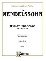 DL: F. Mendelssohn Barth: Mendelssohn: 79 Songs, High V, Ges