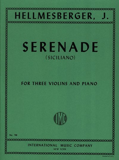 J. Hellmesberger: Serenade For 3 (Bu)