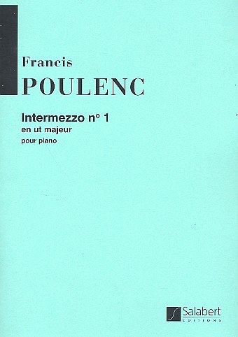 F. Poulenc: Intermezzo N 1 Piano, Klav (Part.)