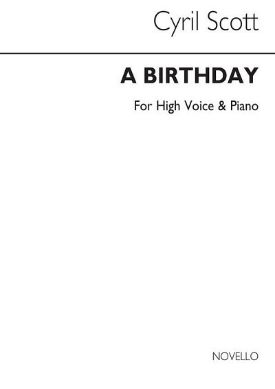 C. Scott: A Birthday-high Voice/Piano (Key-d), GesHKlav