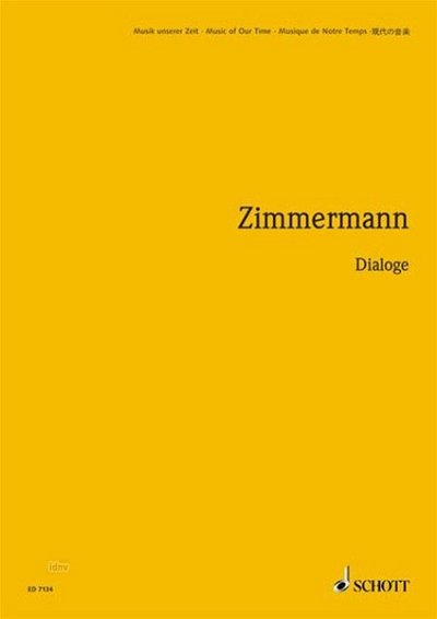B.A. Zimmermann: Dialoge , 2KlavOrch (Stp)