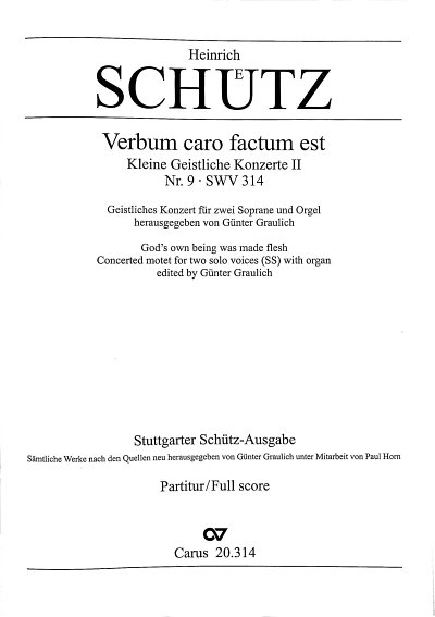 H. Schütz: Verbum caro factum est dorisch SWV 314 (op. 9, 9) (1639)