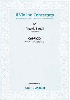 A. Bertali: Capricio Il Violino Concertato