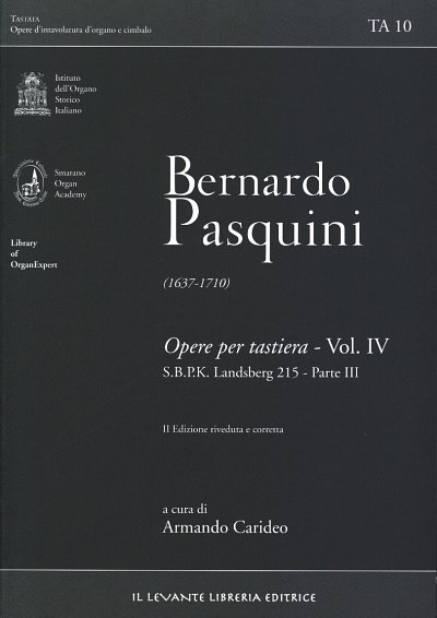B. Pasquini: Opere per tastiera 4, Cemb/Org