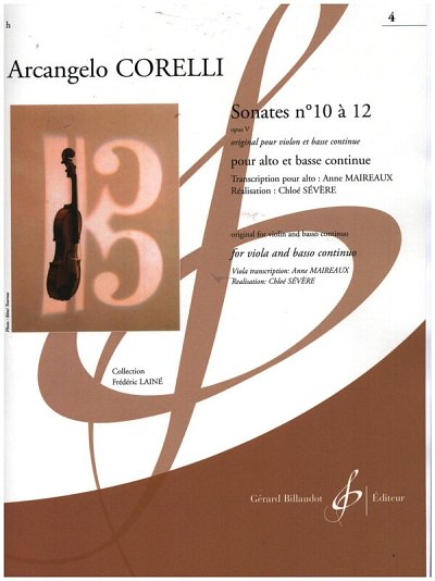 A. Corelli: Sonate No. 10 a 12 Opus 6, VaKlv