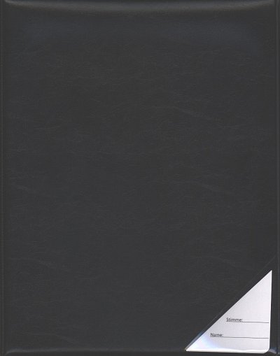 Notenmappe DIN A4  - schwarz, Skai-Leder, 4cm Rück (schwarz)