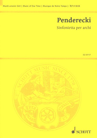 K. Penderecki: Sinfonietta per archi
