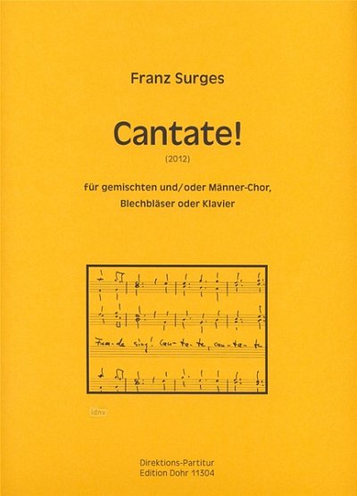 F. Surges: Cantate! (Part.)