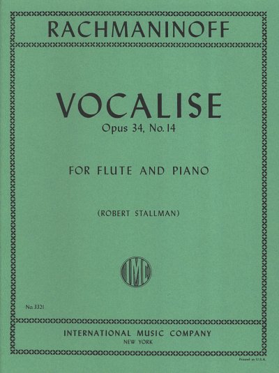 S. Rachmaninow: Vocalise Op.34/14, FlKlav (KlavpaSt)