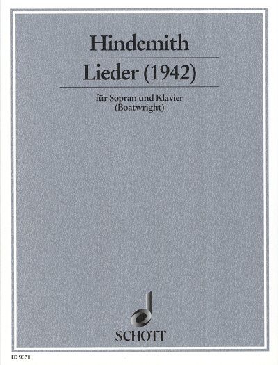 P. Hindemith: Lieder , GesSKlav