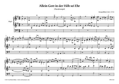 DL: G. Boehm: Allein Gott in der Hoeh sei Ehr Choralvorspiel