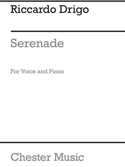 R. Drigo: Serenade (Voice And Piano), GesKlav