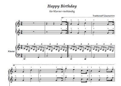 DL: (Traditional): Happy birthday to You, Klav4m (Part.)