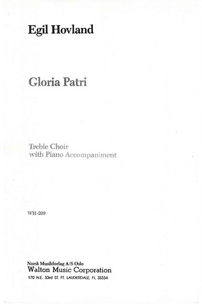 E. Hovland: Gloria Patri, FchKlav (Chpa)