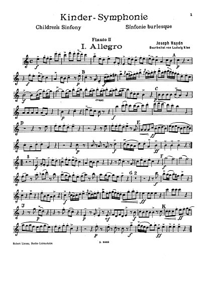 J. Haydn: Kindersinfonie C-Dur