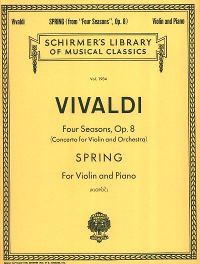 A. Vivaldi: Spring, VlKlav (KlavpaSt)