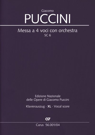 G. Puccini: Messa di Gloria, 2GesGchOrch (KA)
