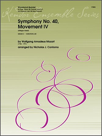 W.A. Mozart: Symphony No. 40, Movement IV (Allegro Assai)