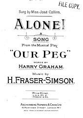 H. Fraser-Simson et al.: Alone!