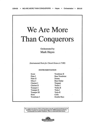M. Hayes: We Are More Than Conquerors, Sinfo (Pa+St)