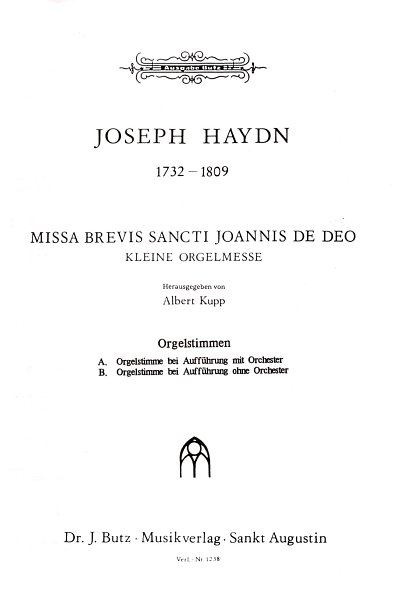 J. Haydn: Missa Brevis "Sancti Joannis de Deo" Hob 22/7